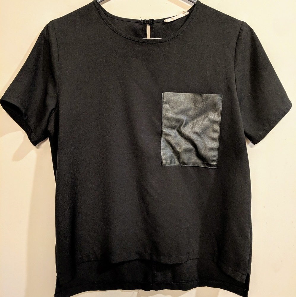 Boxy Black Top